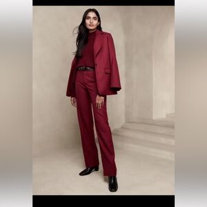 Banana Republic Lido Straight Italian Wool Pant